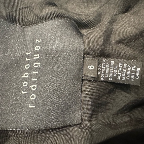 Robert Rodriguez 3/4 Bell Sleeve Fitted Jacket Black Size 6 - Picture 7 of 7